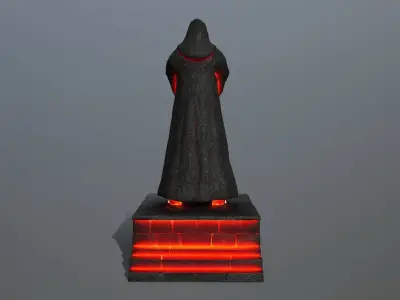 lava statue  Low-poly 3D model