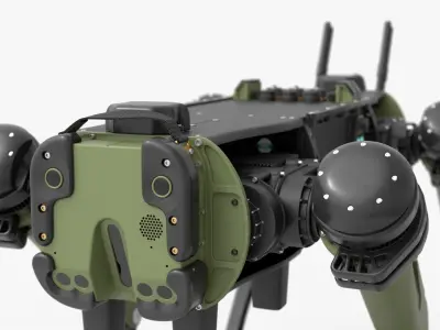  Vision 60 Robotic Dog Animated Rigged For Blender Collection 