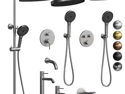 AltroBagno Bilancia faucet set 3D model