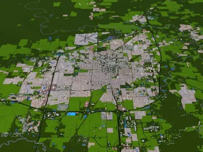 Springfield City of USA Low-poly 3D model