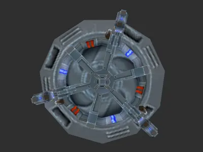 Machinery - Turret 05 3D model