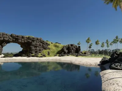 Beach Scene 3D model