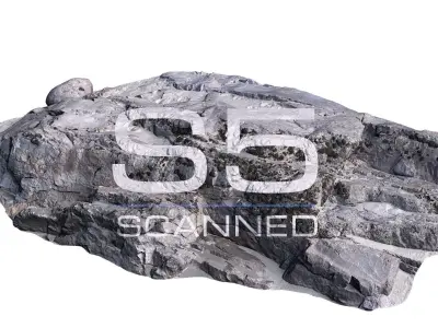 Altay Rock scan 2 Low-poly 3D model