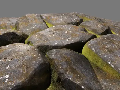 Floor Rock Low-poly 3D model
