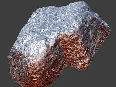 Cinder Debris Low-poly 3D model