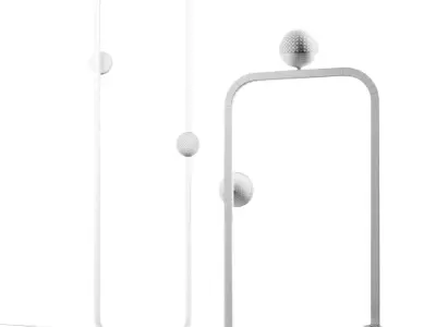 BALL VENETIAN GLASS FLOOR LAMP 2015 3D model