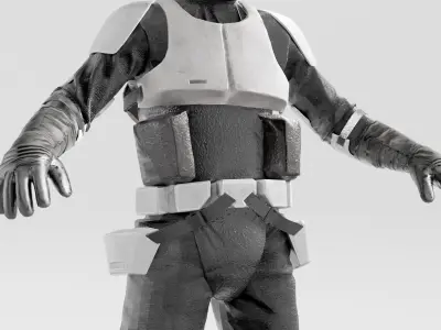 Scout Trooper inspired by Star Wars Battlefront  RIGGED 3D model