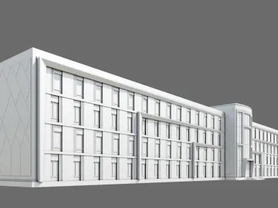 High School ID029 3D model