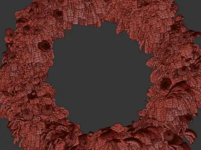 Christmas Wreath Set4 3D model