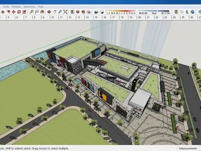 Sketchup Shopping Center A6 3D model