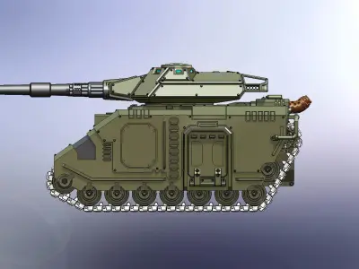 Repulsor Executioner with panzer tracks 3D print model