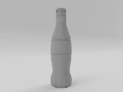 Bottle Coca-cola 3 Low-poly 3D model