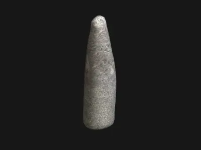 Obelisk Set - White Stone Low-poly 3D model
