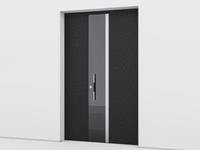 Aluminium door 81 3D model