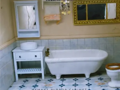 MINIATURE IKEA INSPIRED HEMNES MIRROR CABINET 3D print model