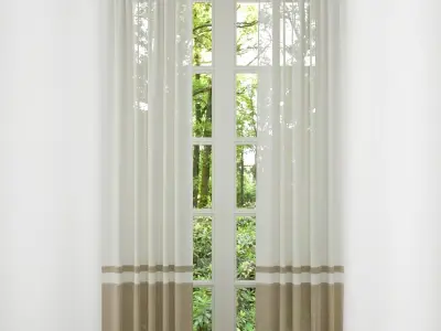 Curtain curtains 3D model