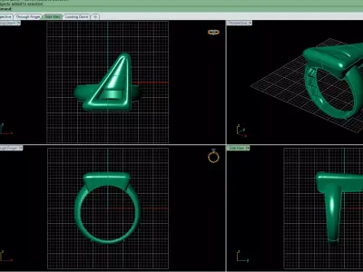  Apex gold Ring 3D print model