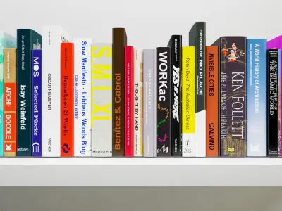 Set of Architecture Books - Books Christmas Tree  3D model