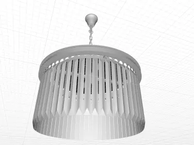 Yazmin Light Crystal Chandelier 3D model