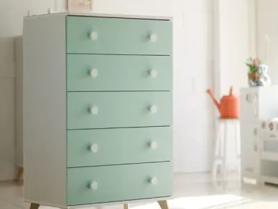 Lauren 5 drawer chest 3D model