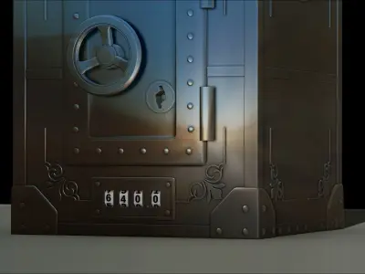 Money Box Safe Rhino IronWorks File STL for 3D Printing  3D print model