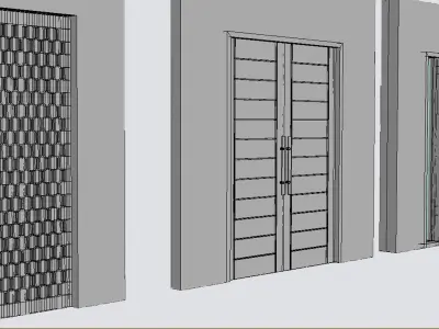 Modern Architectural  Doors  -  50 collection Models 3D model
