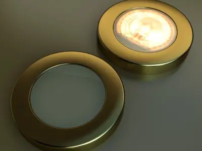 Halogen Lamp 03 Photoreal 3D model