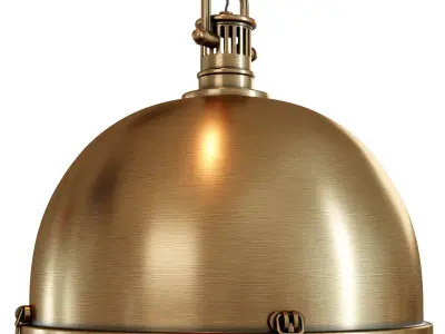 Yoke Large Pendant 3D model