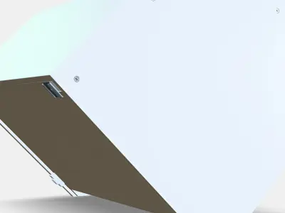 METOD Corner wall cabinet frame Low-poly 3D model