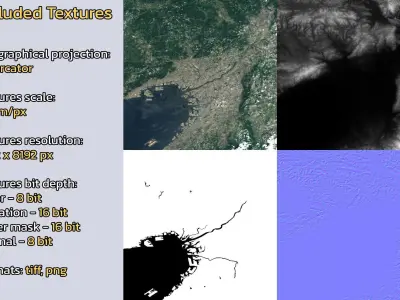 Osaka Japan City Landscape 3D Model 3D model