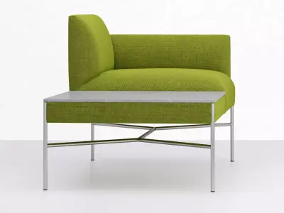 Armchair Set lounge chair with top 3D model