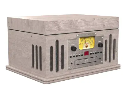 Musician 3-Speed Turntable 3D Model 3D model