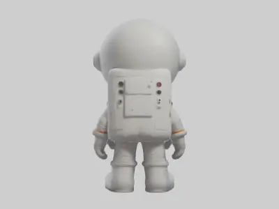 Cartoon Astronaut 1 Low-poly 3D model