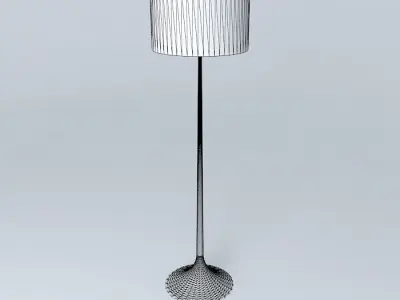 Spun Floor Light Free 3D model