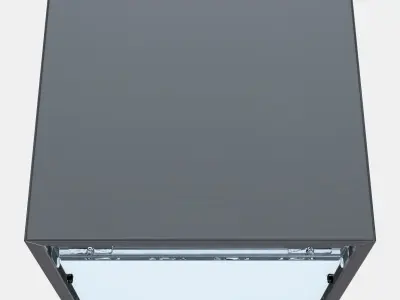 EKET Wall cabinet with glass door 1 Low-poly 3D model