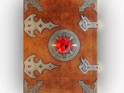 Magic Book Animated Vray Scene 3D model