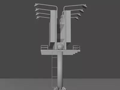 Street Billboards 3D model