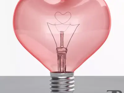 Heart Bulb 3D model