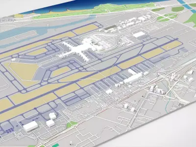 Muscat International Airport Oman  3D model