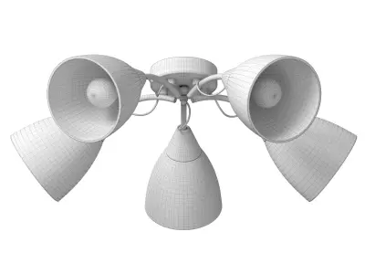 Ceiling chandelier Universal 1-8846-5-CR E14 3D model