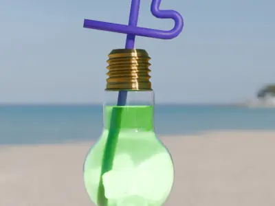 Light bulb Soda 3D model