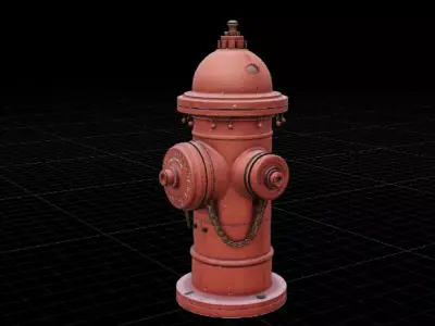 Fire Hydrant Street Game  Film 3D Model Low-poly 3D model