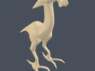Alien dinosaur creature 3D print model