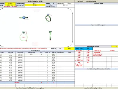 Ladies Solitaire Diamond Ring CAD Design STL 3DM File 3D print model