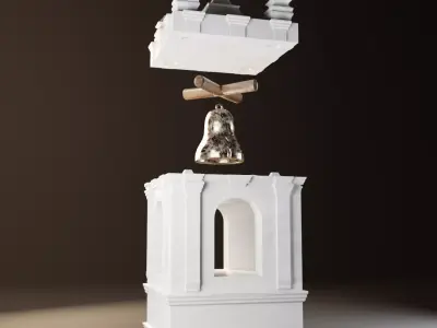 Liberty Bell Tower 3D print model