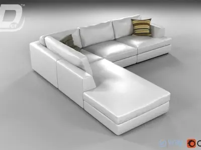 Mega Sofa Collection 3D Model Pack