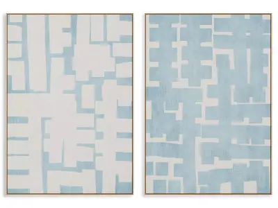Abstract Painting Frame set 3D model 494