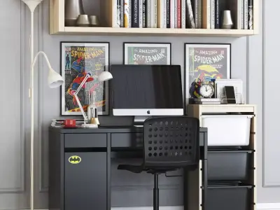 MICKE student workplace set 3D model