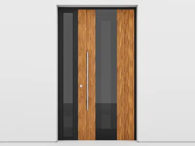 Aluminium door 140 3D model