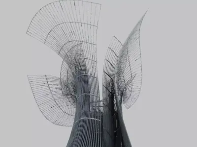 Landscape pavilion monument  3D model